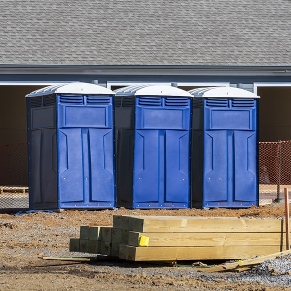 how often are the porta potties cleaned and serviced during a rental period in Christiana Wisconsin